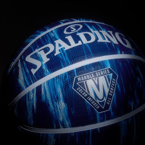 Bola De Basquete Spalding Marble - Azul Marinho