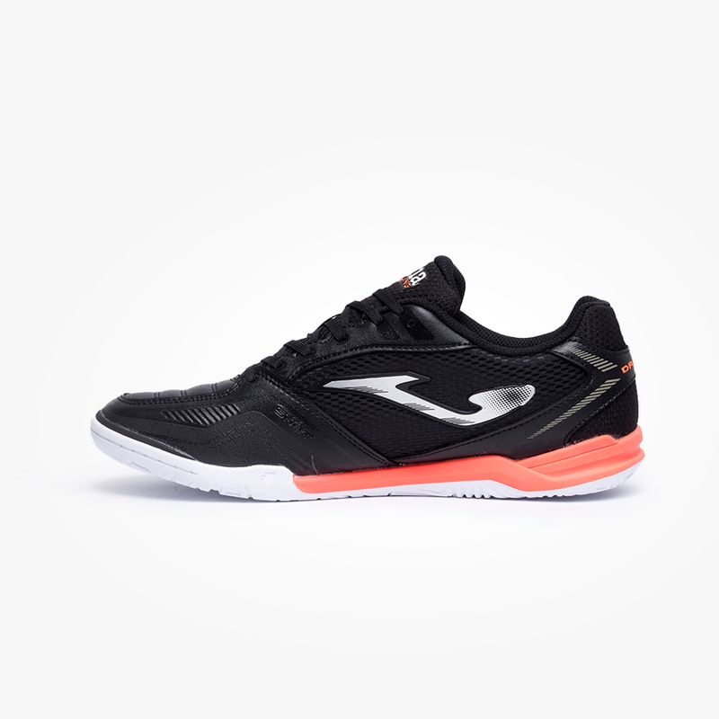 Chuteira-de-Futsal-Joma-Dribling-Preto-Vermelho-Branco-2