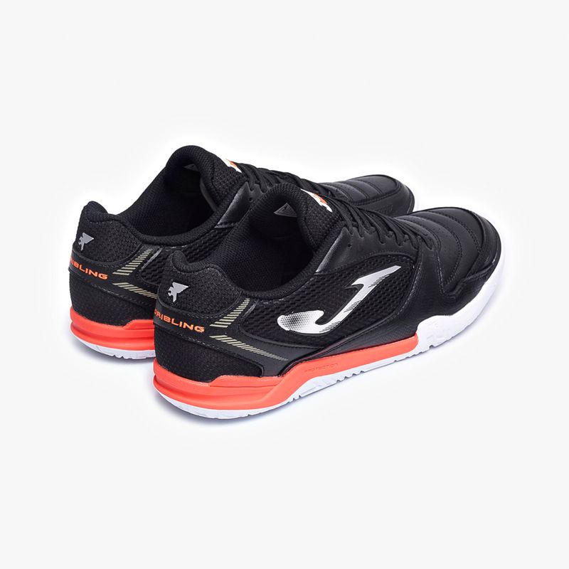 Chuteira-de-Futsal-Joma-Dribling-Preto-Vermelho-Branco-4