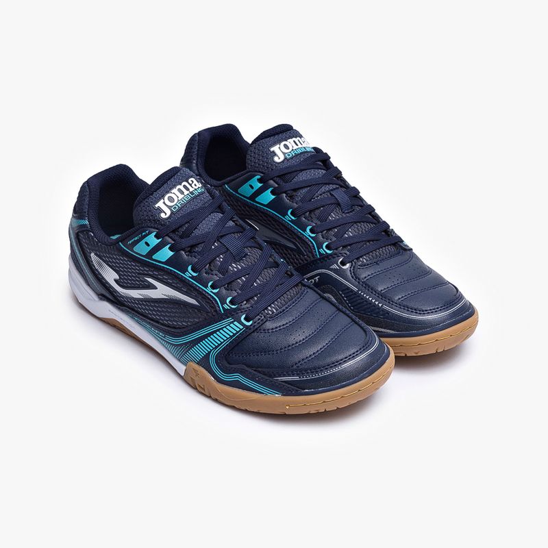 Chuteira-de-Futsal-Joma-Dribling-Azul-Marinho-e-Cinza-3