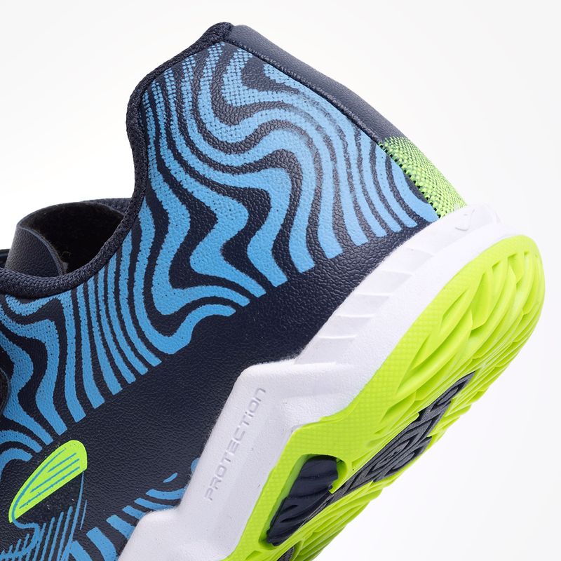 Chuteira-de-Futsal-Joma-Evolution-Velcro-Infantil-Azul-e-Verde-8