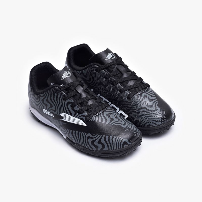 Chuteira-de-Society-Joma-Evolution-Infantil-Preto-e-Branco-3