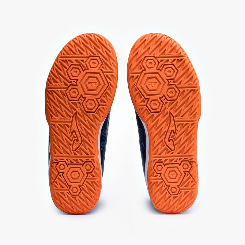 Chuteira-de-Futsal-Joma-Evolution-Azul-e-Laranja-6