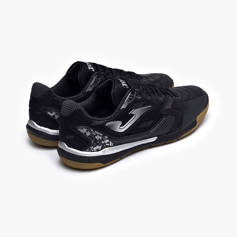 Chuteira-de-Futsal-Joma-Liga-5-Preto-e-Cinza-4