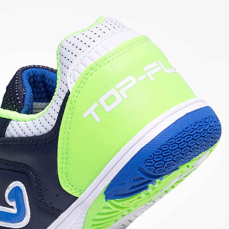 Chuteira-de-Futsal-Joma-Top-Flex-Infantil-Marinho-Verde-Branco-8