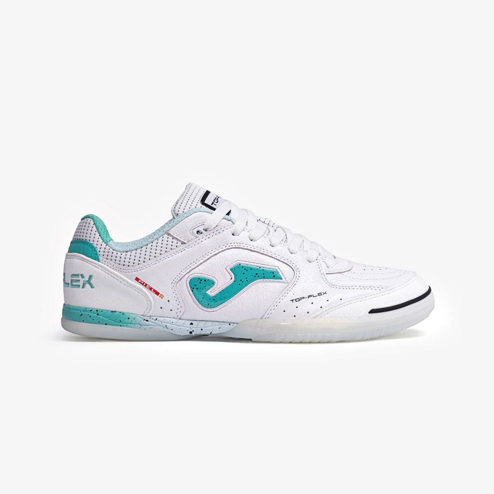 Chuteira de Futsal Joma Top Flex Unissex Branco e Azul-0