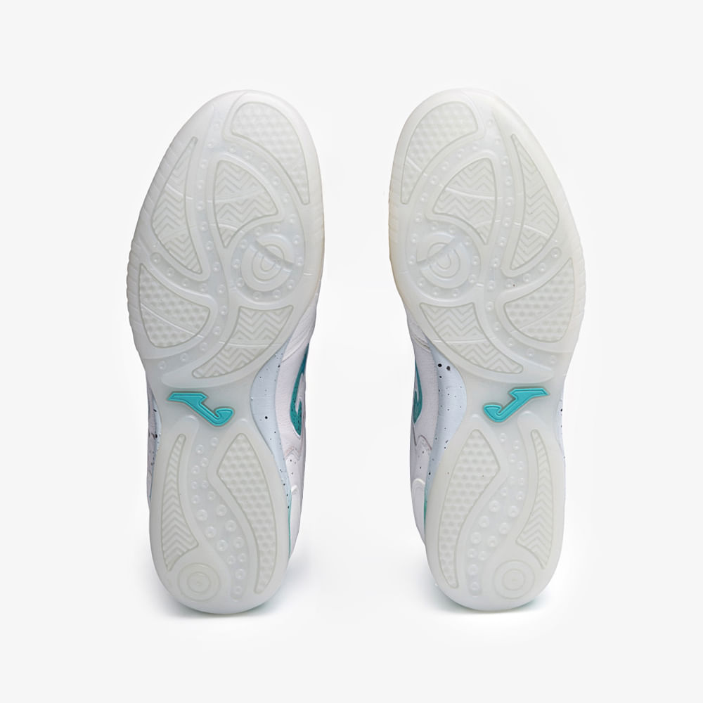 Chuteira de Futsal Joma Top Flex Unissex Branco e Azul-5
