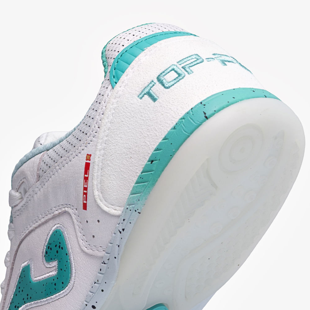 Chuteira de Futsal Joma Top Flex Unissex Branco e Azul-7