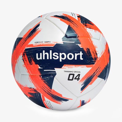 Bola de Futebol Campo uhlsport Force 2.0 - Branco/Laranja