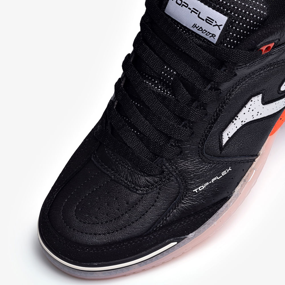 Chuteira de Futsal Joma Top Flex Masculina Preto e Coral-6