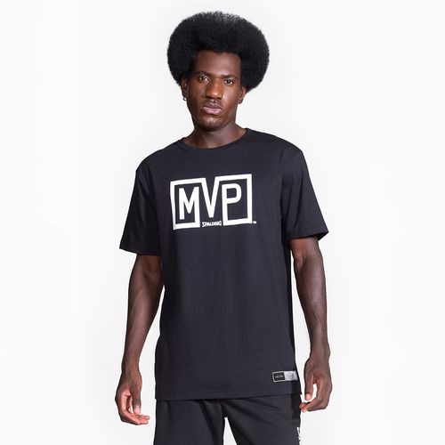 Camiseta Spalding MVP - Preto e Branco-0