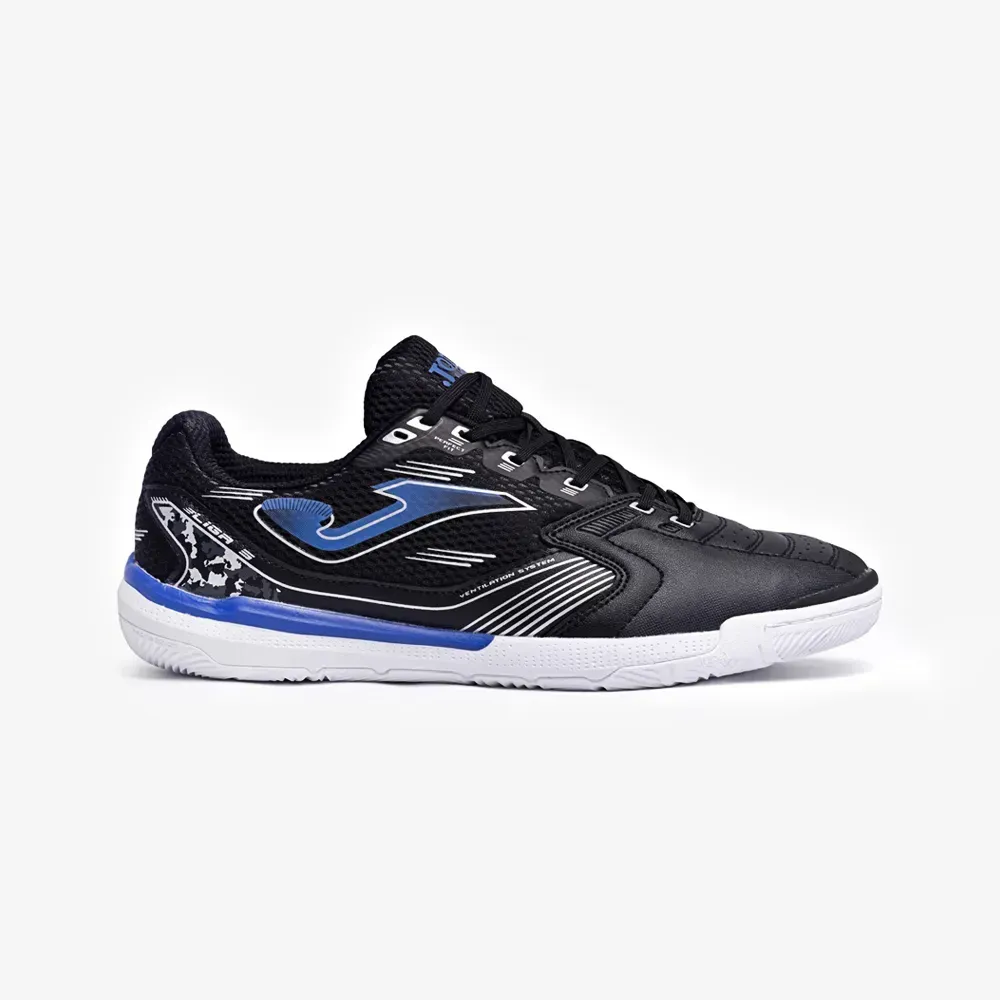 Chuteira de Futsal Joma Liga 5 Masculina Preto e Azul-0