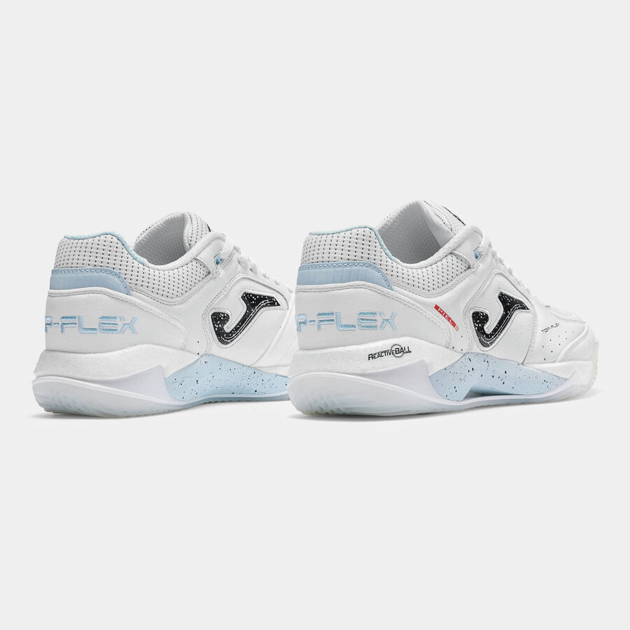 Chuteira de Futsal Joma Top Flex Plus Masculina Branco e Azul-2