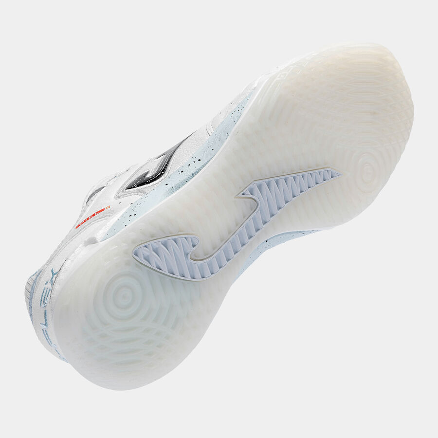 Chuteira de Futsal Joma Top Flex Plus Masculina Branco e Azul-4