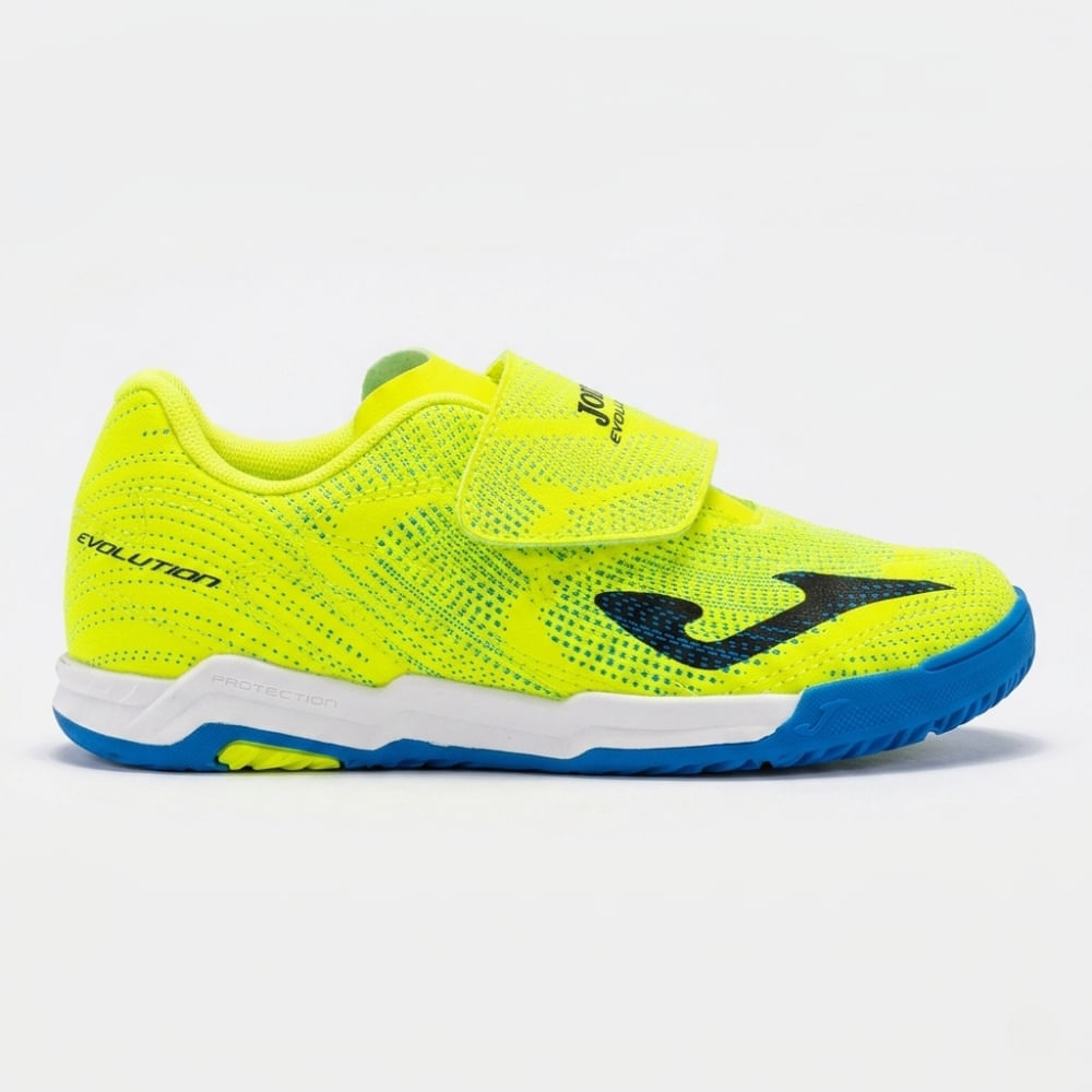 Chuteira de Futsal Joma Evolution Infantil Velcro Amarelo e Preto-0
