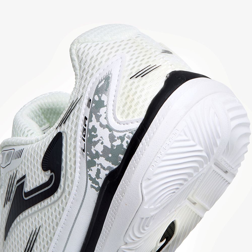 Chuteira de Futsal Joma Liga 5 Masculina Branco e Preto-7
