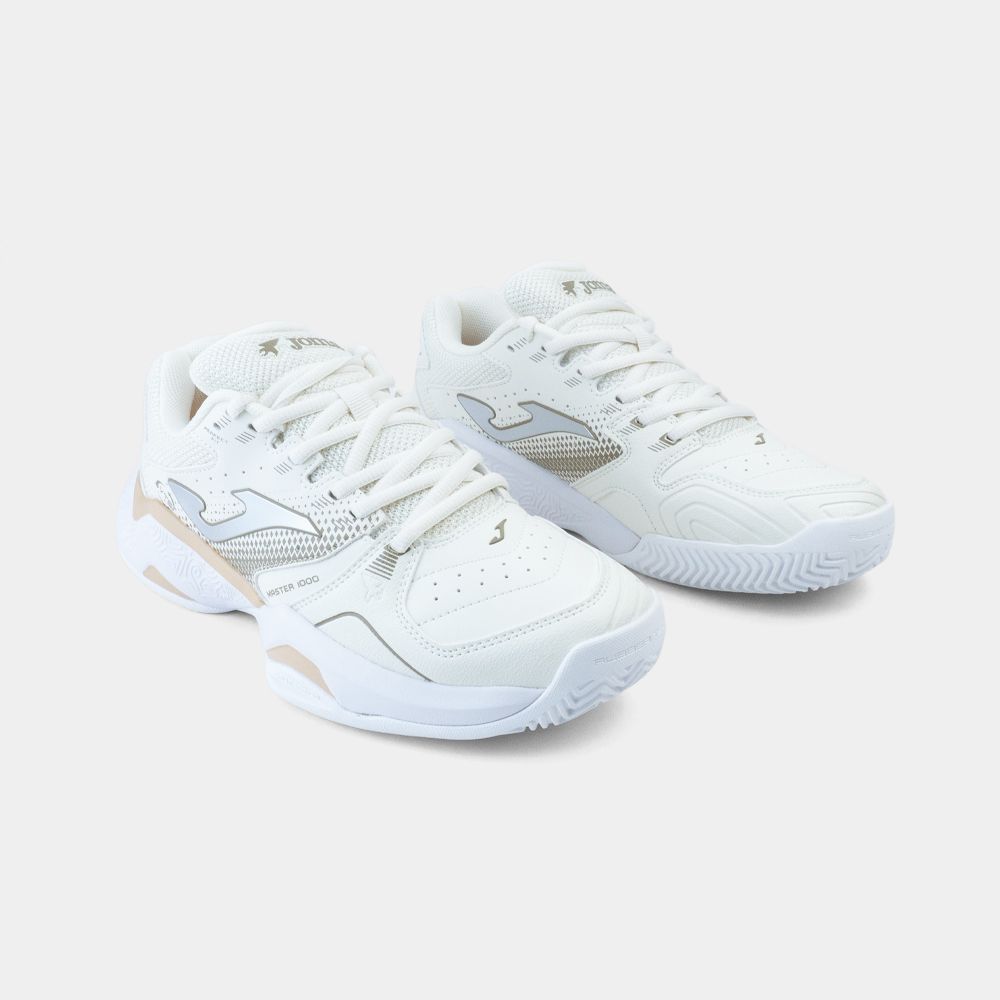 Tênis Joma Master 1000 (Saibro) Feminino Bege e Branco-2