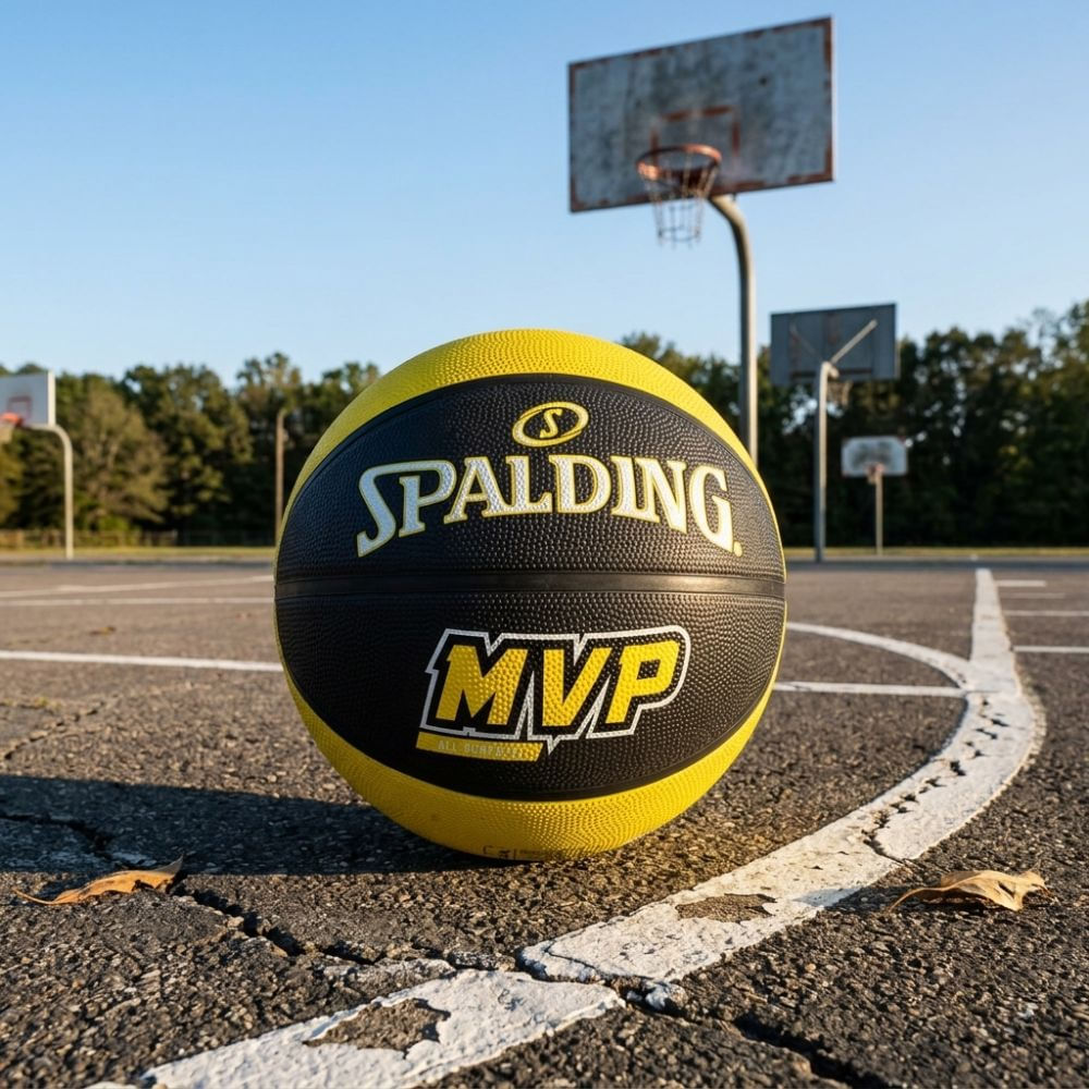 Bola De Basquete Spalding MVP Amarelo-1