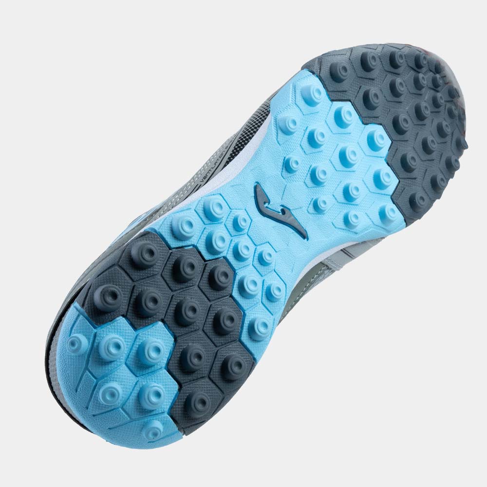 Chuteira de Society Joma Dribling Masculina Cinza e Azul-3