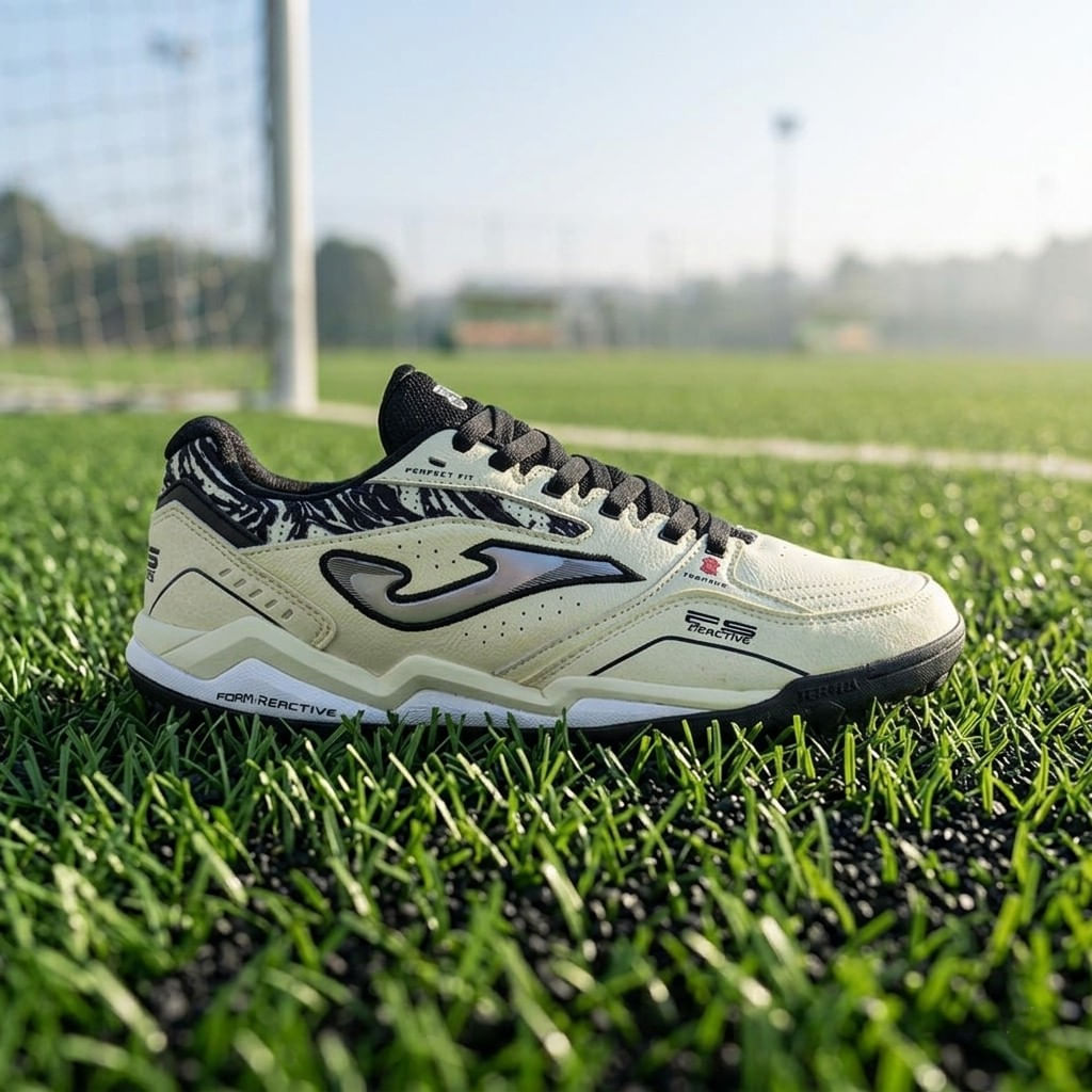 Chuteira de Society Joma Fs Reactive Amarelo Preto-1