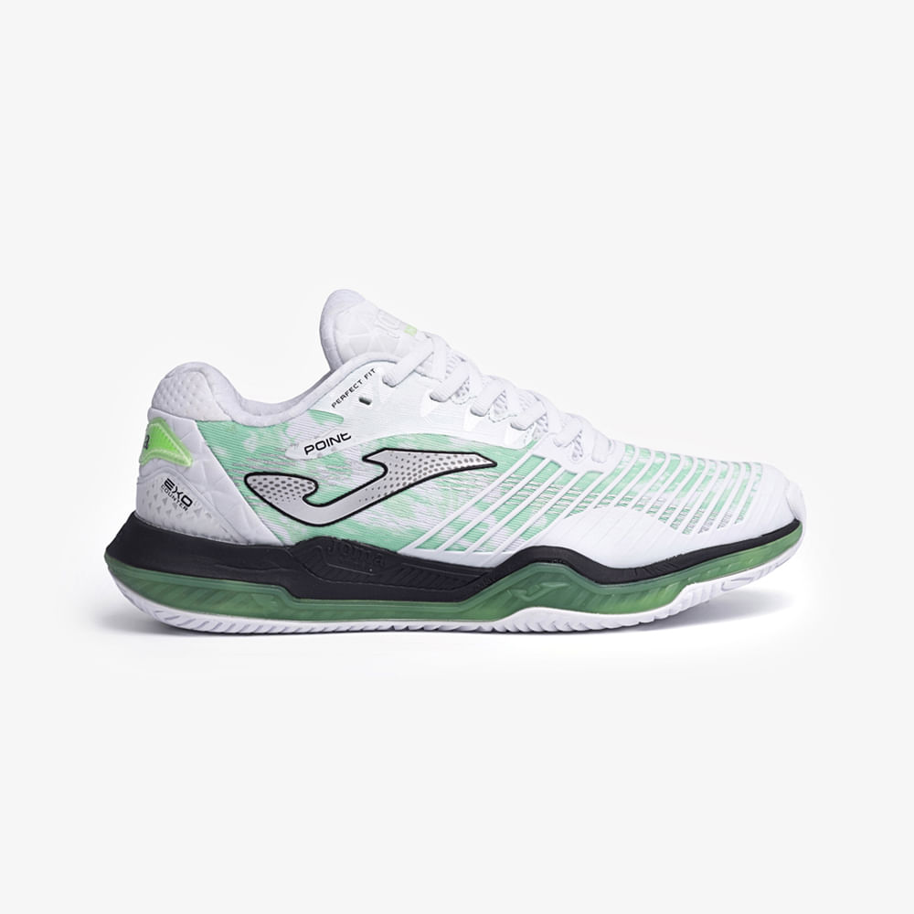 Tênis Joma Point (Quadra Rápida) Branco e Verde-0