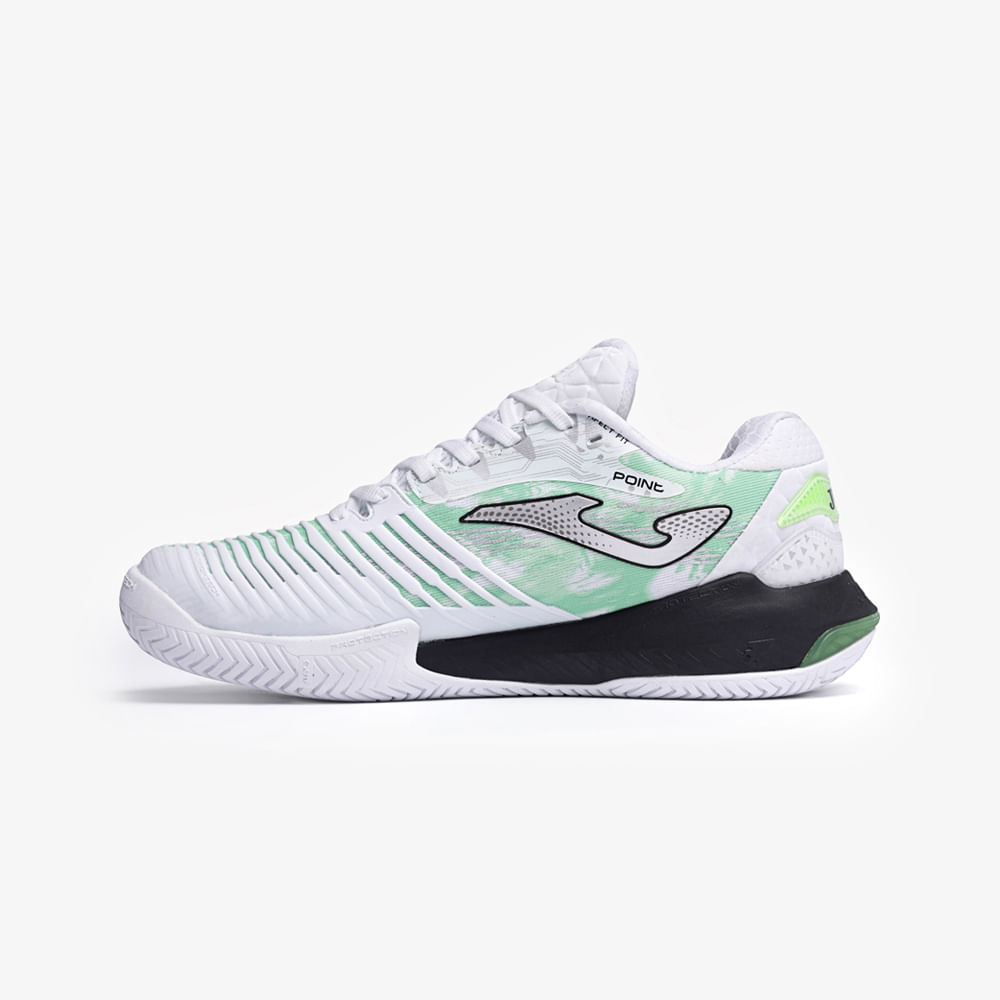 Tênis Joma Point (Quadra Rápida) Branco e Verde-1