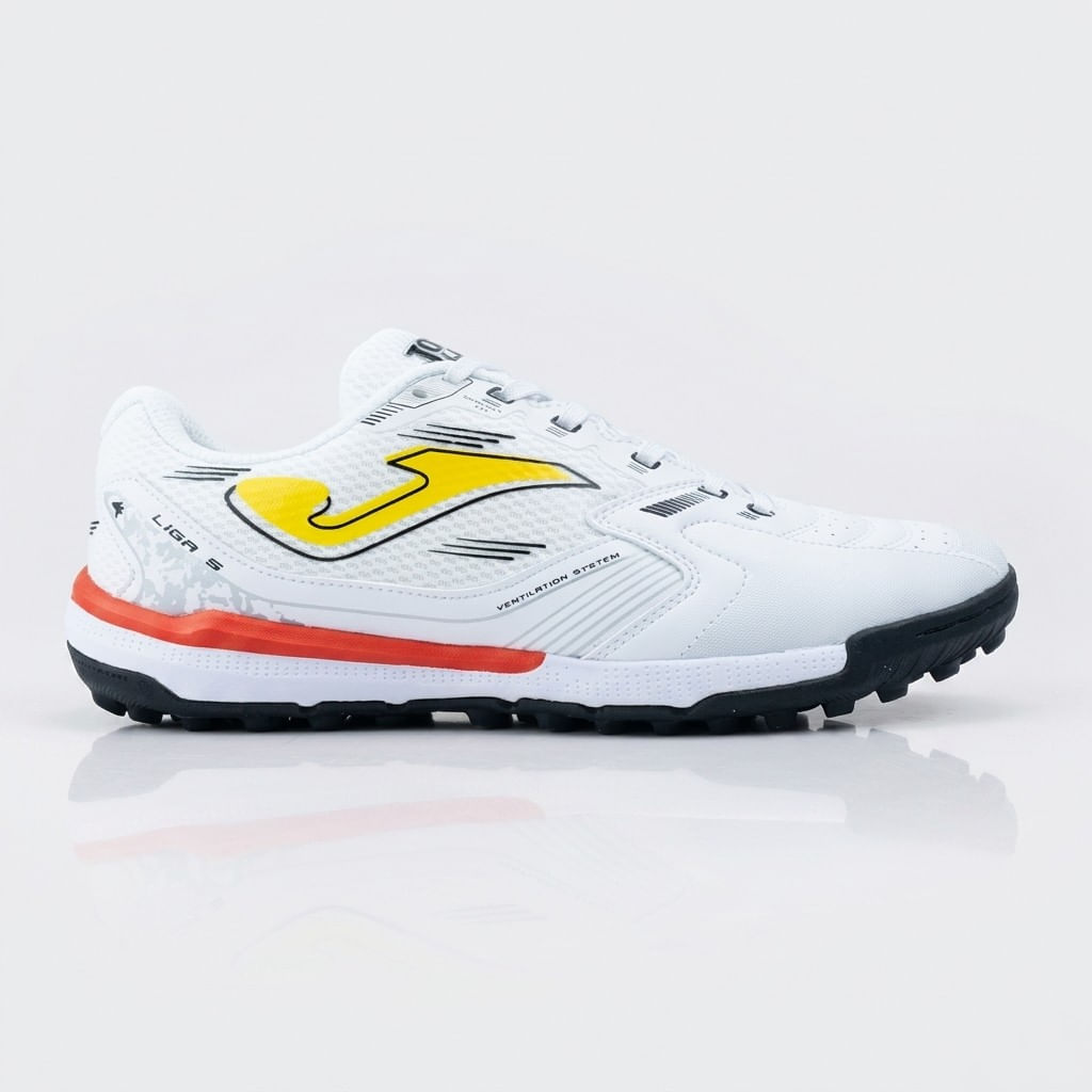 Chuteira de Society Joma Liga 5 Masculina Branco-0
