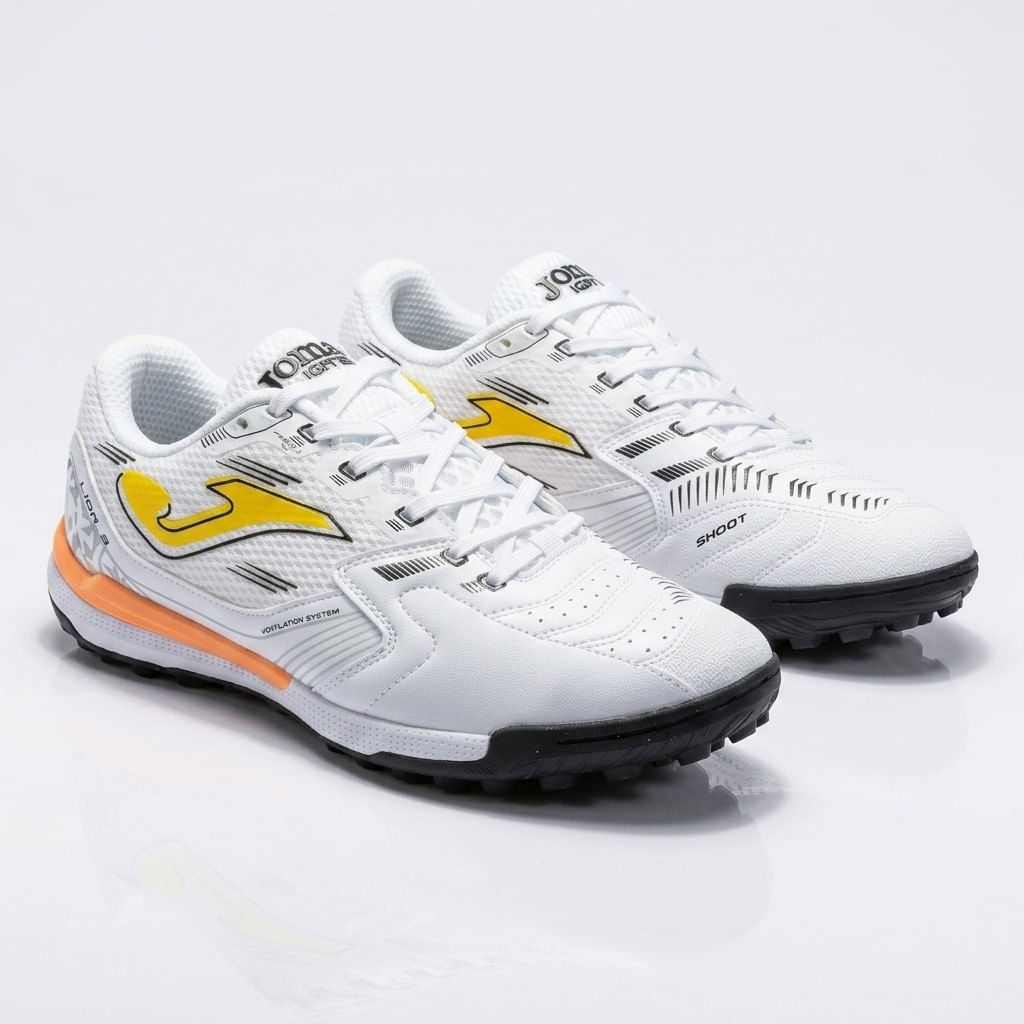 Chuteira de Society Joma Liga 5 Masculina Branco-1