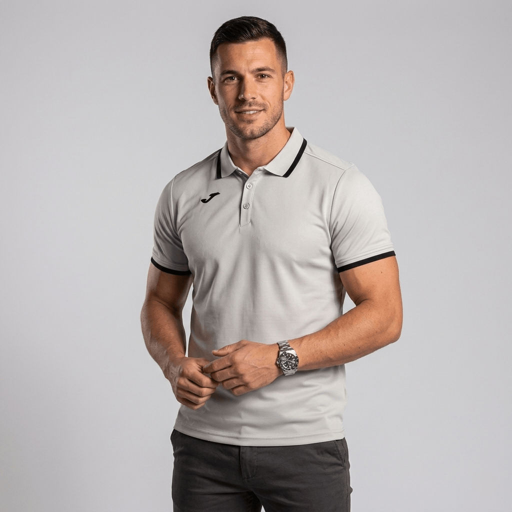 Polo Joma Combi Masculino Cinza-0