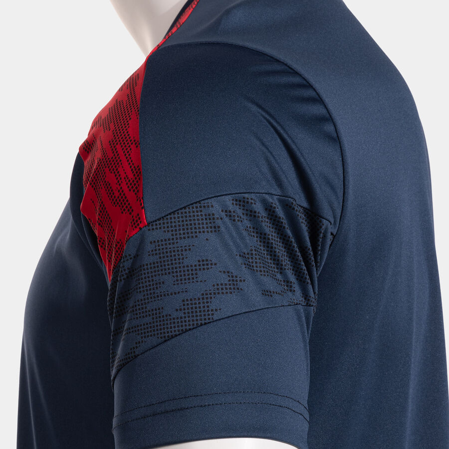 Camiseta Joma Championship VIII Masculina Azul Marinho e Vermelho-3
