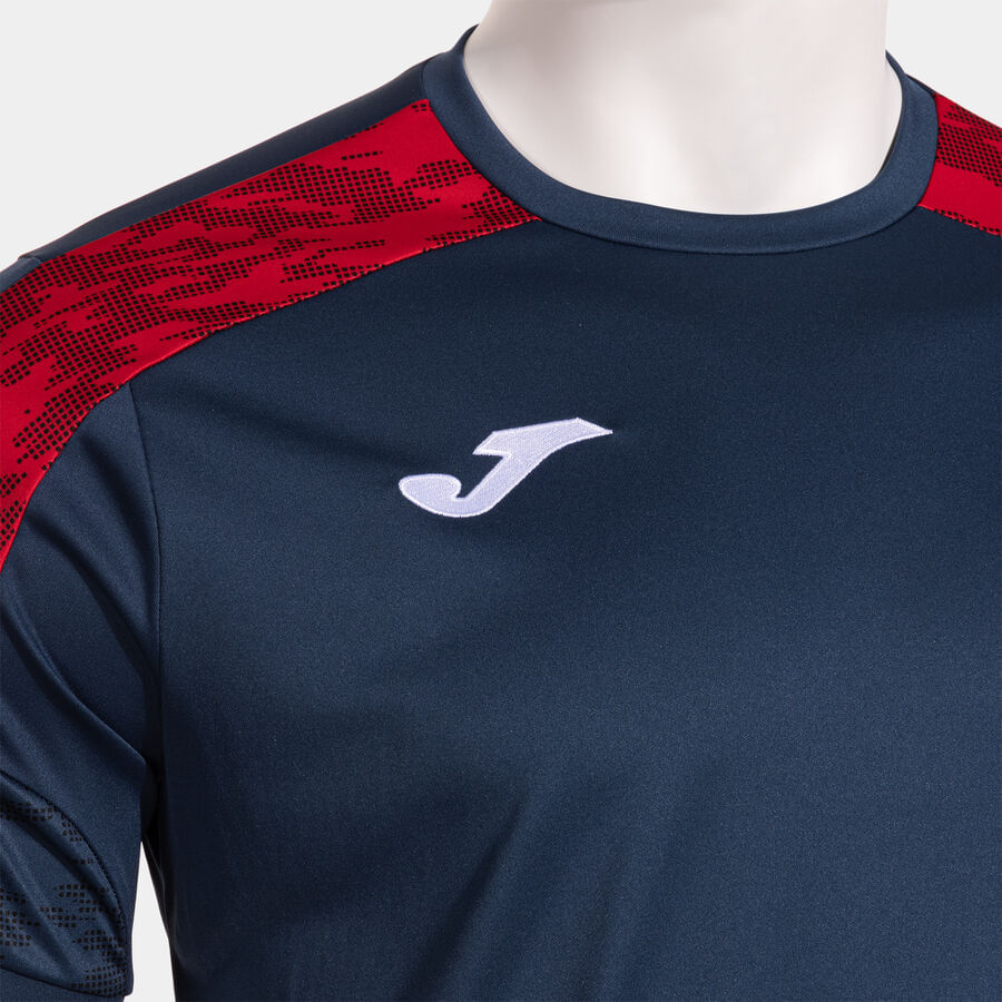 Camiseta Joma Championship VIII Masculina Azul Marinho e Vermelho-2