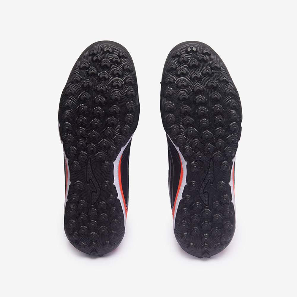 Chuteira de Society Joma Liga 5 Masculina Preto e Vermelho-5