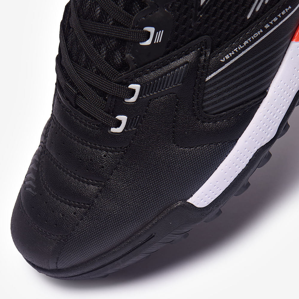 Chuteira de Society Joma Liga 5 Masculina Preto e Vermelho-7