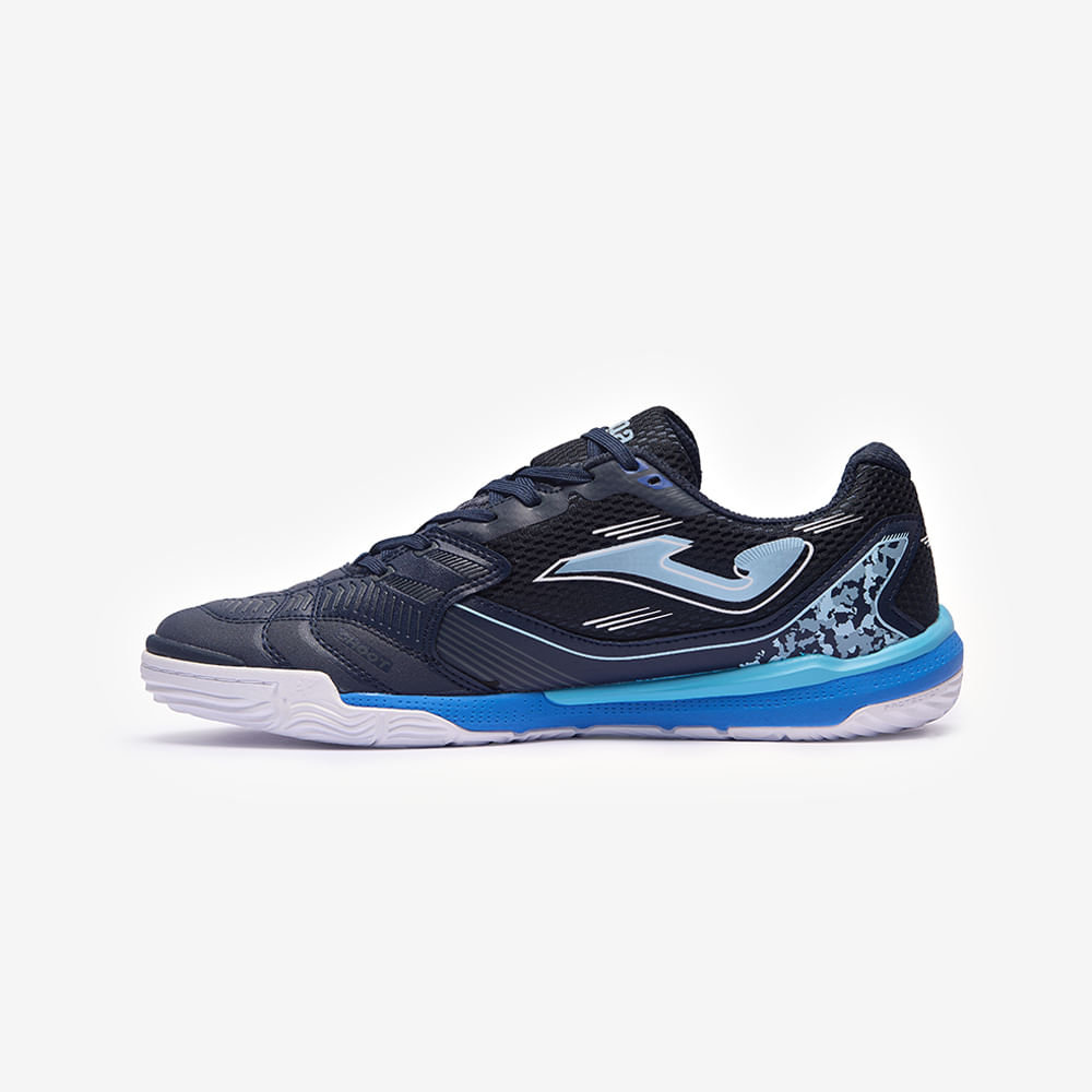 Chuteira de Futsal Joma Liga 5 Masculina Preto e Azul-1