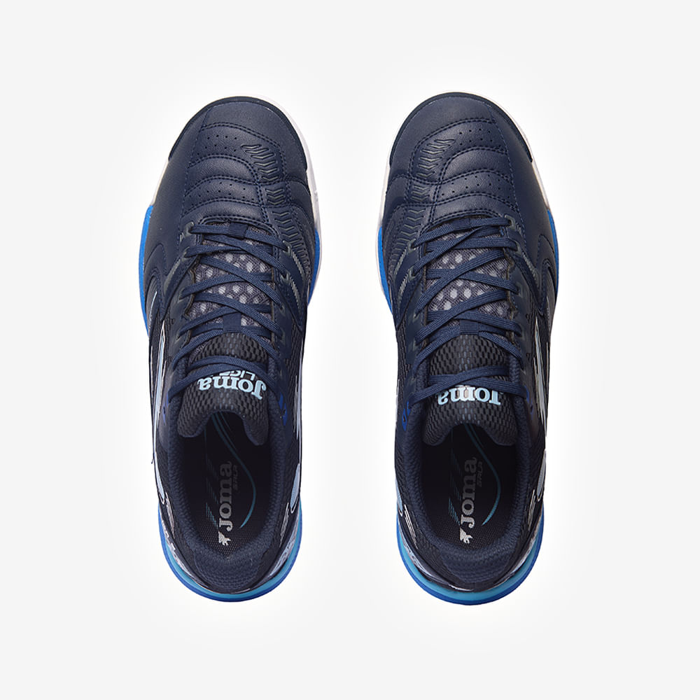 Chuteira de Futsal Joma Liga 5 Masculina Preto e Azul-4