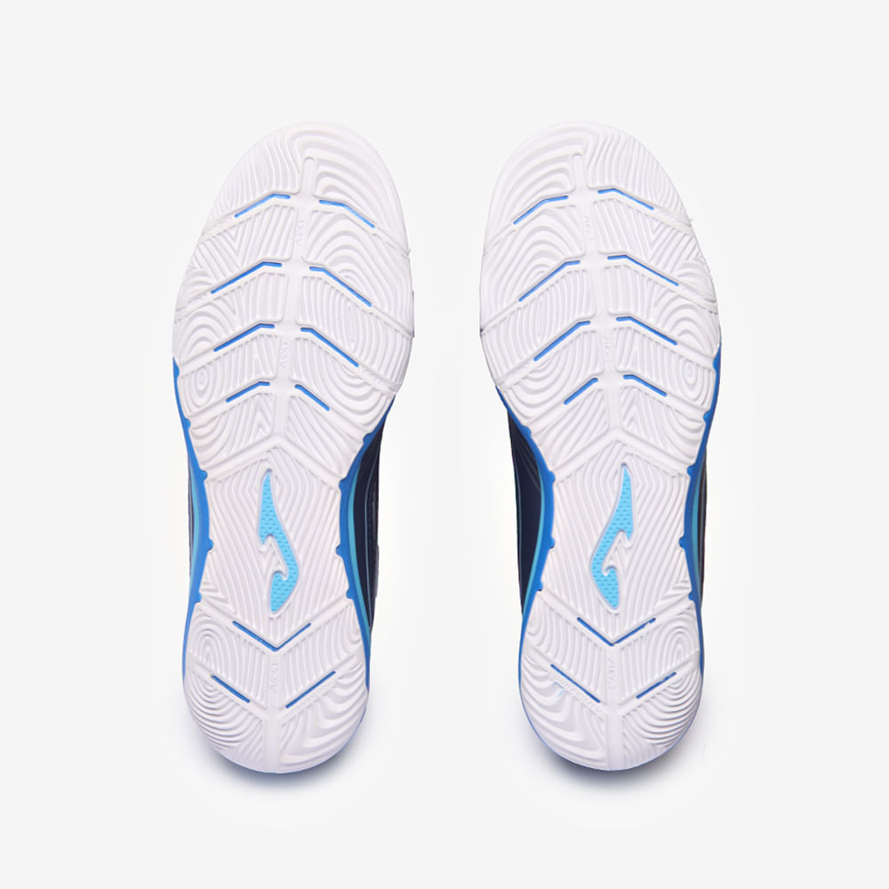 Chuteira de Futsal Joma Liga 5 Masculina Preto e Azul-5