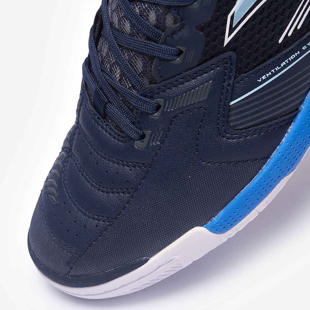 Chuteira de Futsal Joma Liga 5 Masculina Preto e Azul-7