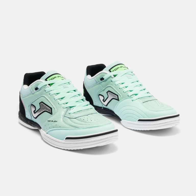 Chuteira de Futsal Joma Top Flex Masculina Verde e Branca-2