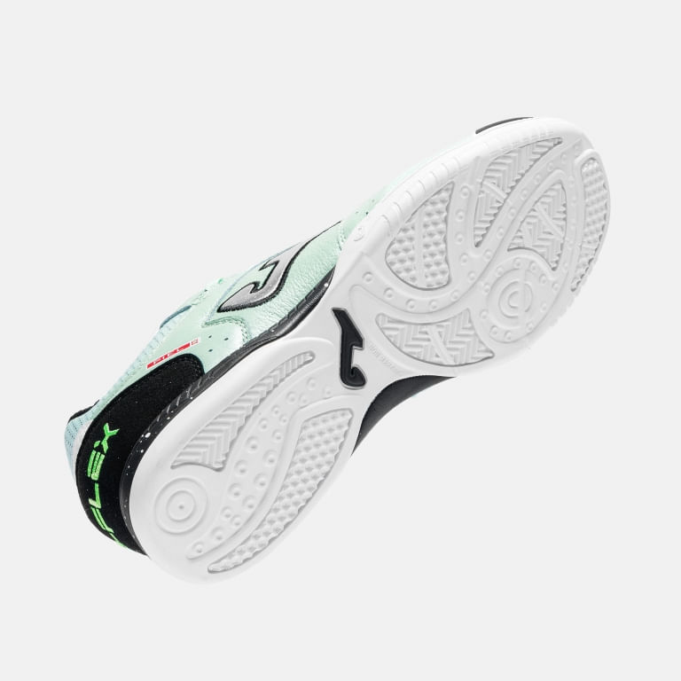 Chuteira de Futsal Joma Top Flex Masculina Verde e Branca-5