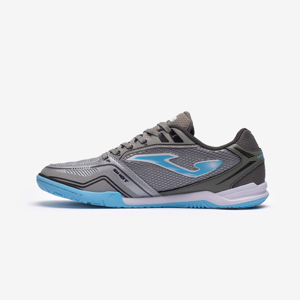 Chuteira de Futsal Joma Dribling Masculina Cinza e Azul-1