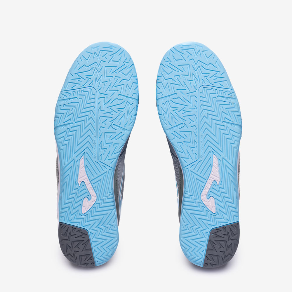 Chuteira de Futsal Joma Dribling Masculina Cinza e Azul-5