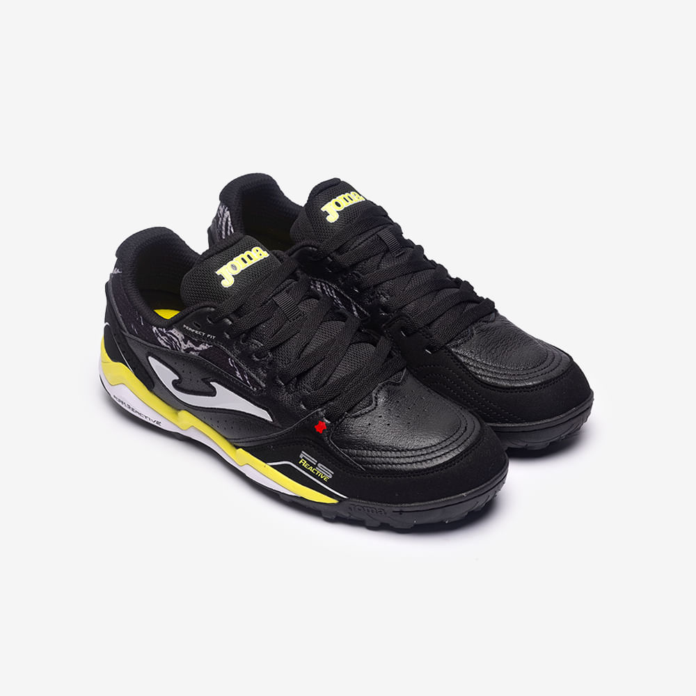 Chuteira de Society Joma Fs Reactive Masculino Preto e Verde-2