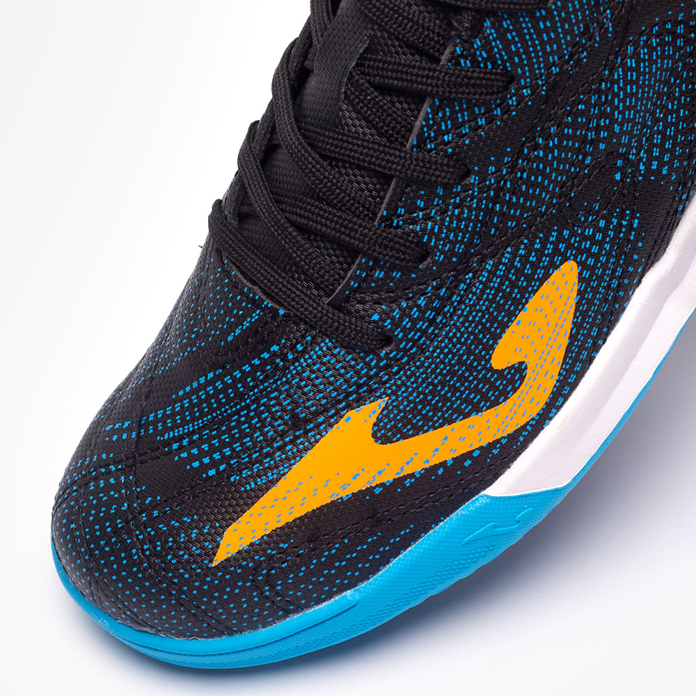 Chuteira de Futsal Joma Evolution Infantil Preto e Laranja-7