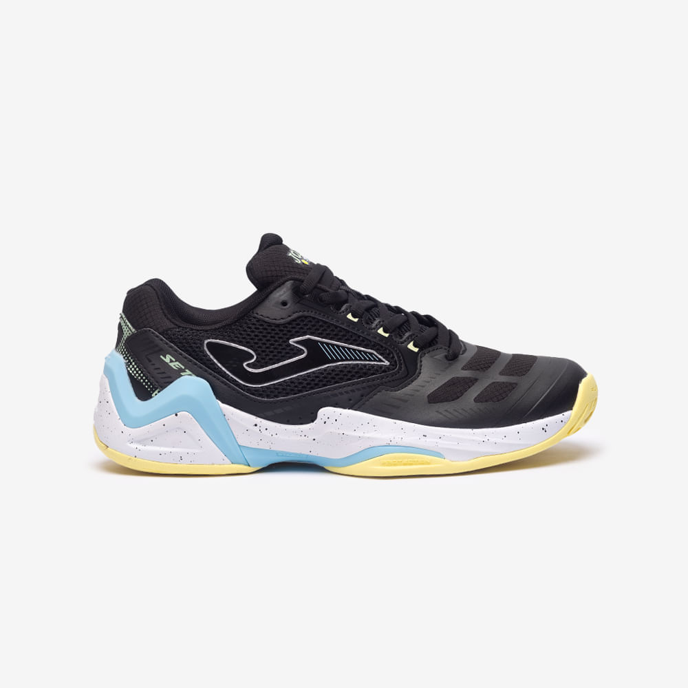 Tênis Joma Set (Quadra Rápida) Feminino Preto e Azul-0