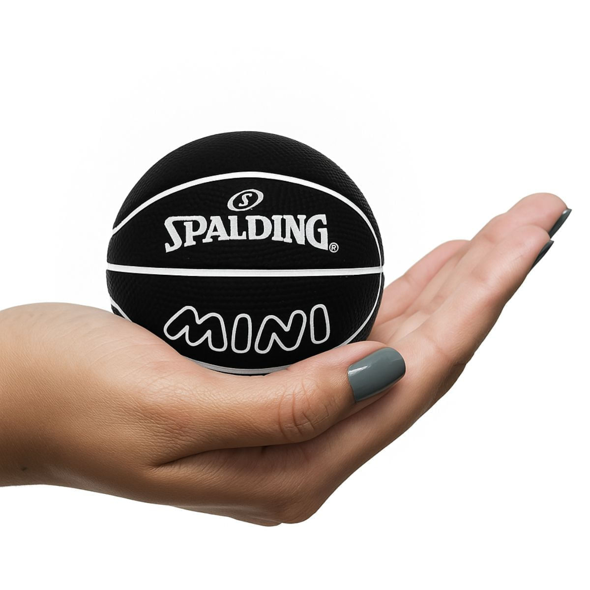 Mini Bola de Basquete Spalding Spaldeen - Preto-0