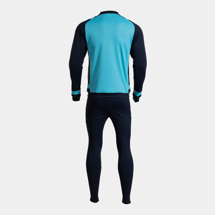 Conjunto Agasalho Joma Lider Masculino Azul Turquesa e Marinho-1