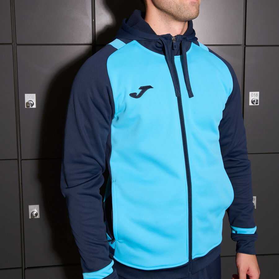 Conjunto Agasalho Joma Lider Masculino Azul Turquesa e Marinho-2