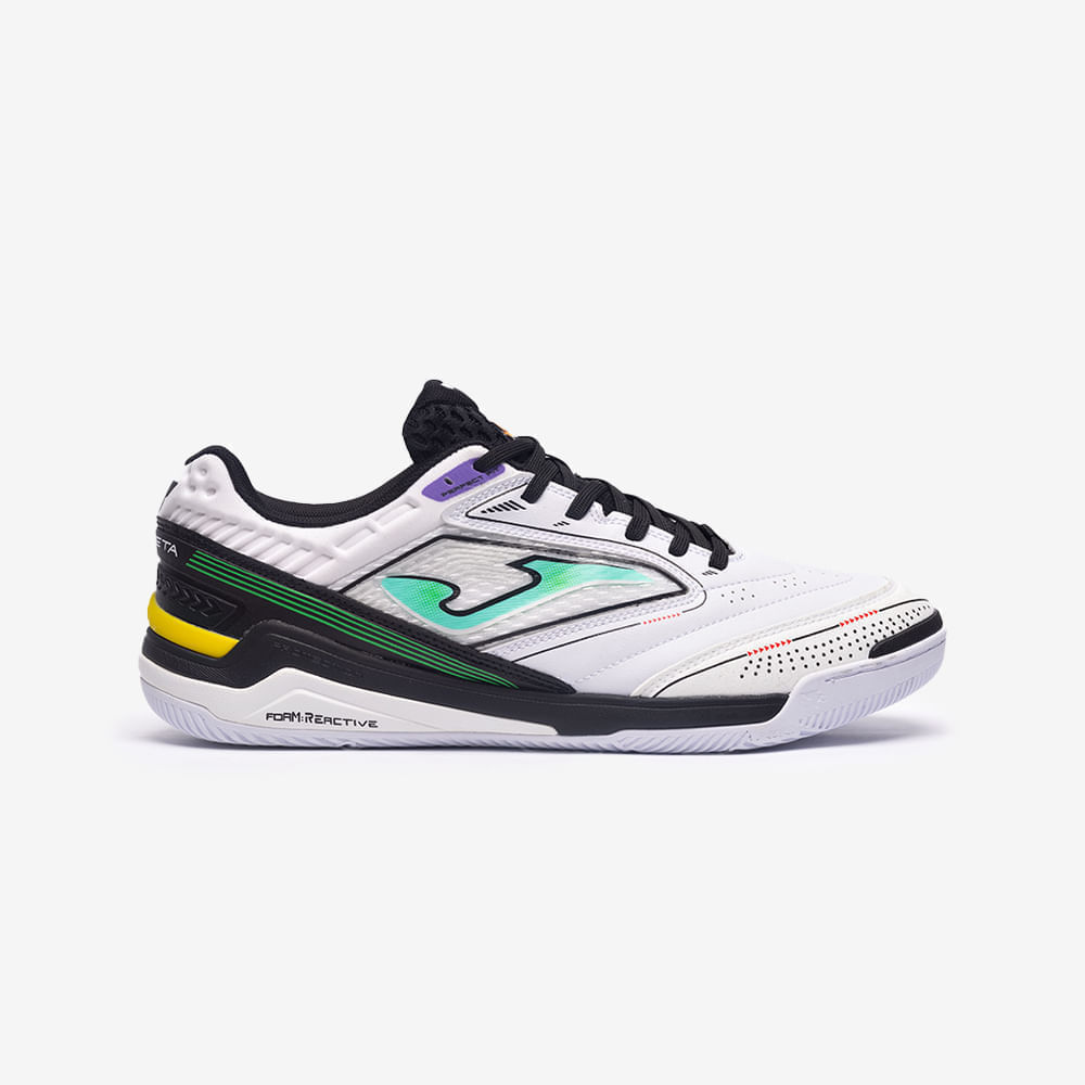 Chuteira de Futsal Joma Gambeta Masculina Branco e Preto-0
