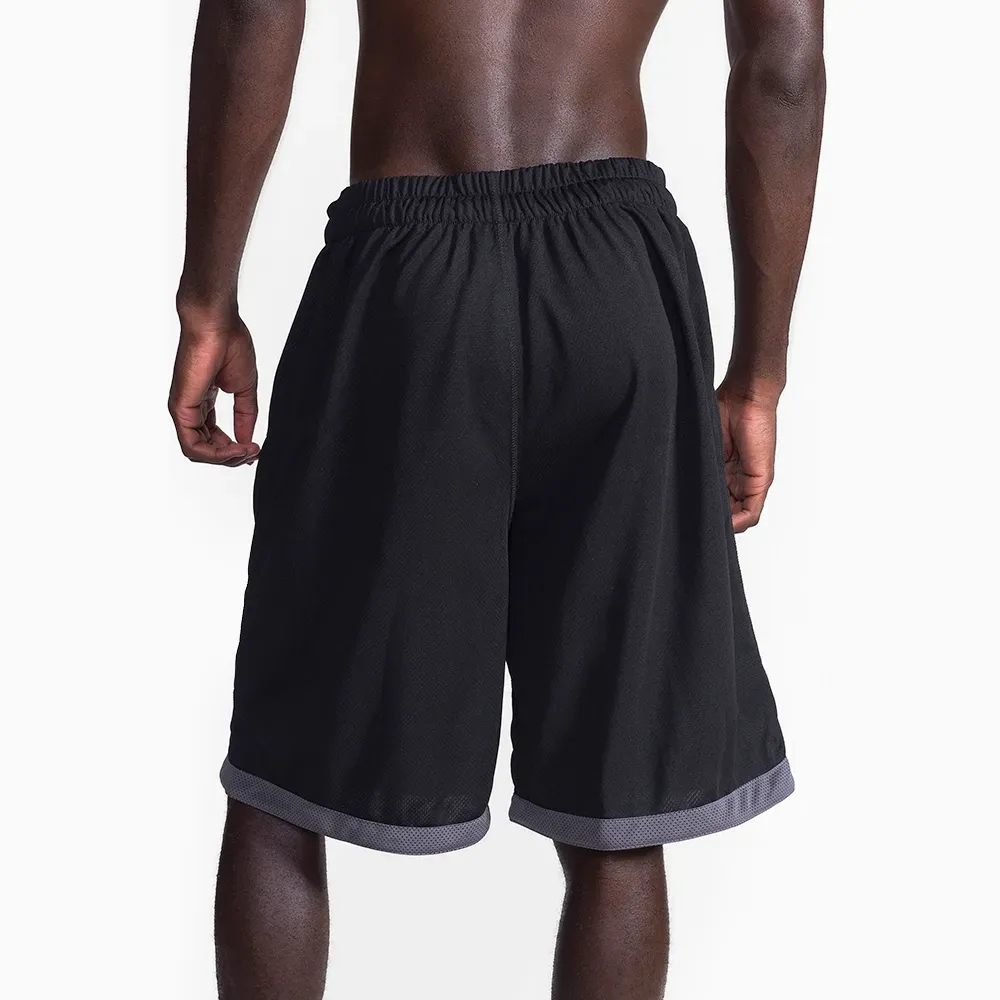 Bermuda Spalding Dupla Face - Preto e Cinza-2
