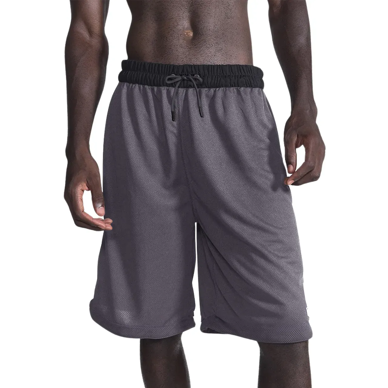 Bermuda Spalding Dupla Face - Preto e Cinza-1